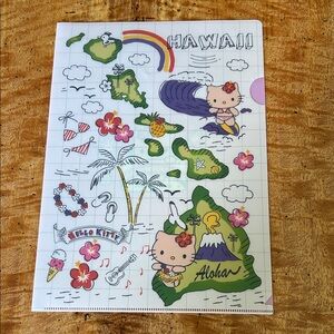 Sanrio Hello Kitty 2019 Hawaii Plastic Document Holder